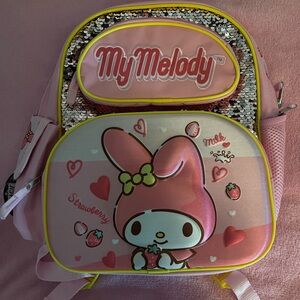 My Melody Pink Backpack with Sequins